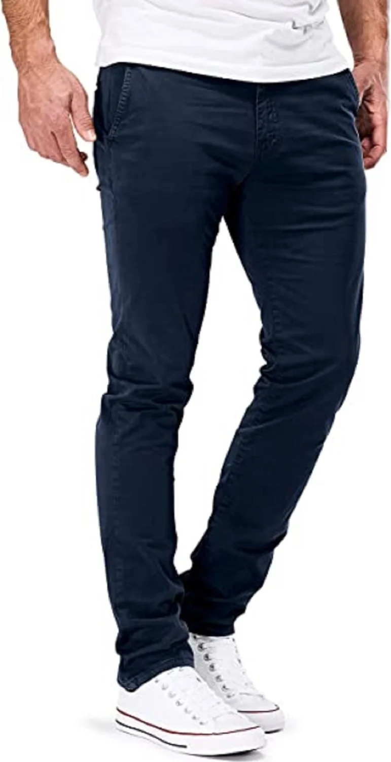 Cedy Denim Classic Chino Men's Trousers with Side Pockets Gabardine C401-1