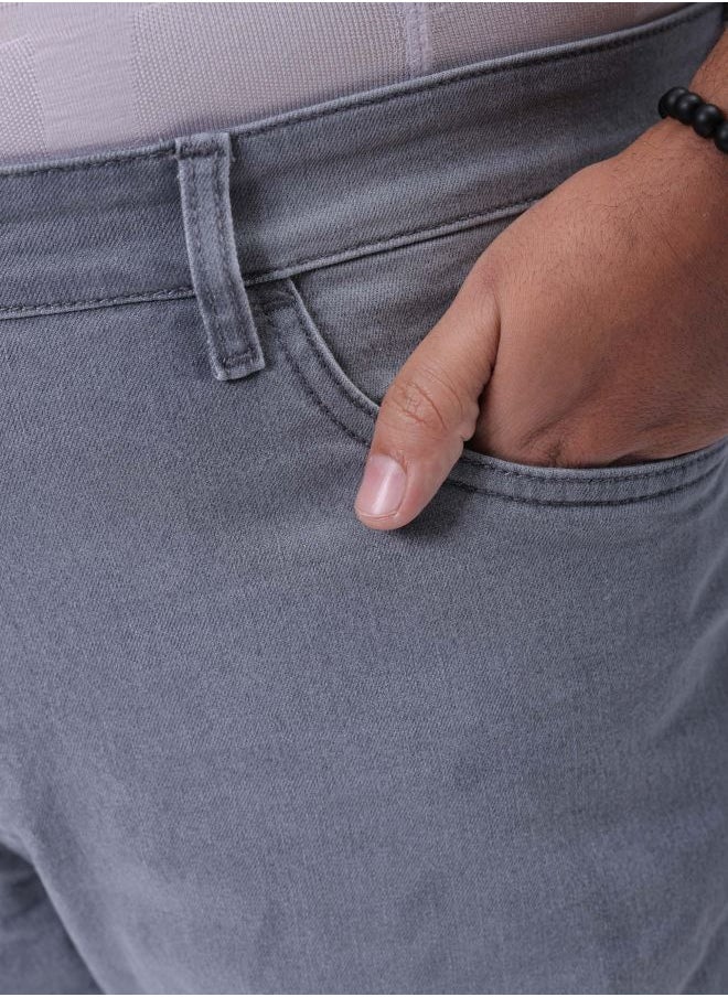 HARDSODA Men Plus Size Vintage Straight Fit Solid Mid-Rise Stretchable Jeans  - Image 5