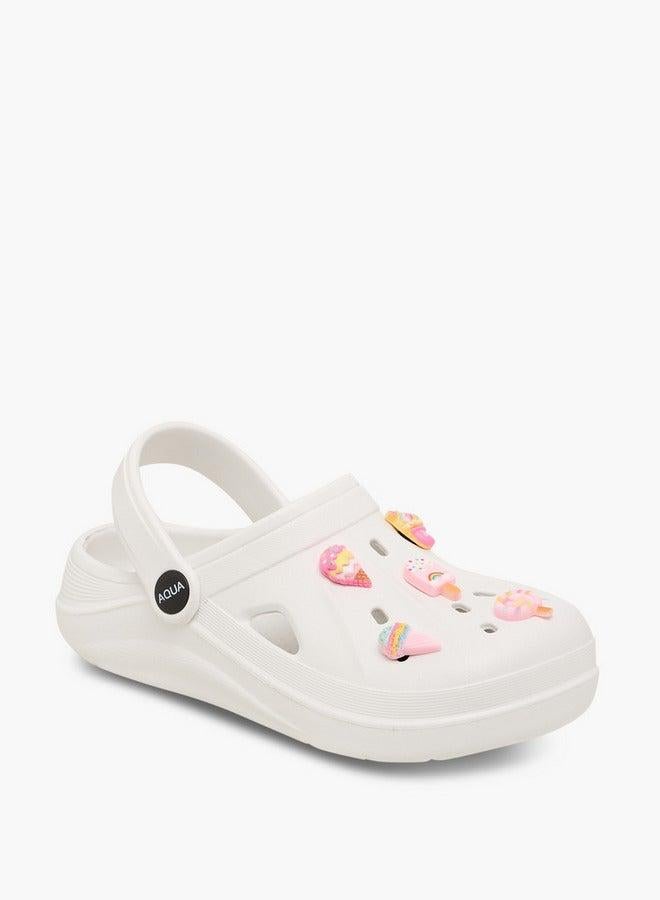 أكوا صنادل بناتي مزينة بحزام خلفي - Image 1