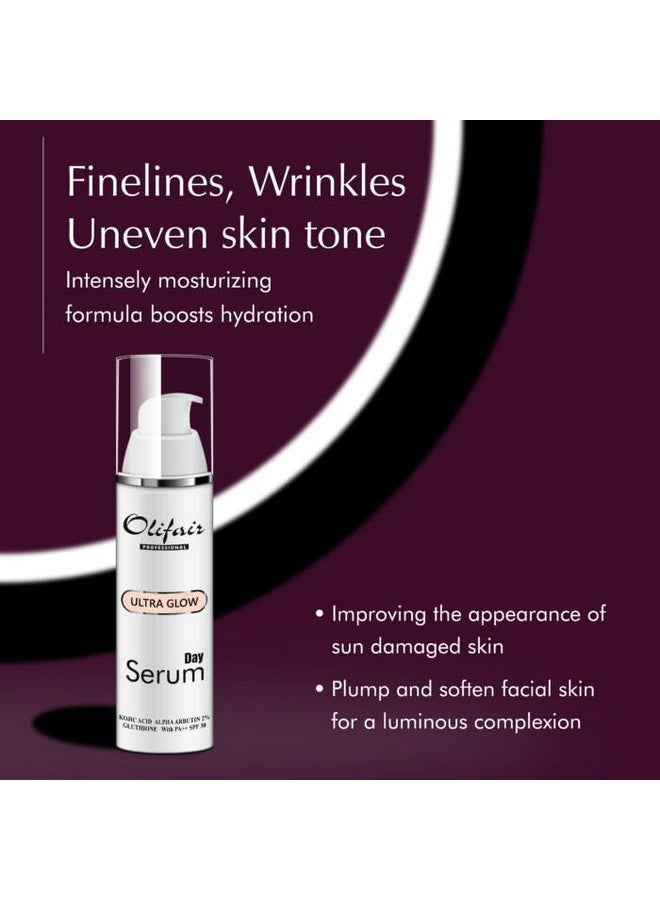 Olifar Ultra Glow Day Serum With Kojic Acid Alpha Arbutin And Glutathione And Pa++ Spf30 (30 Ml)