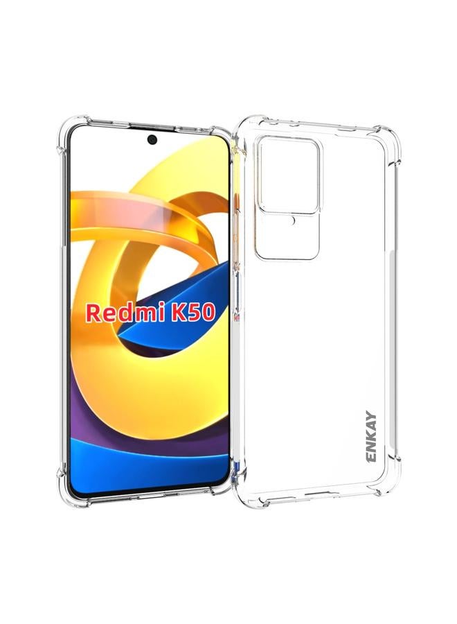 ENKAY Case For Xiaomi Redmi K50 / K50 Pro Clear TPU Shockproof Case - Image 1
