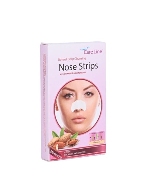 Natural Deep Cleansing Nose Strips with Vitamin E & Almond Oil 6 Strips
