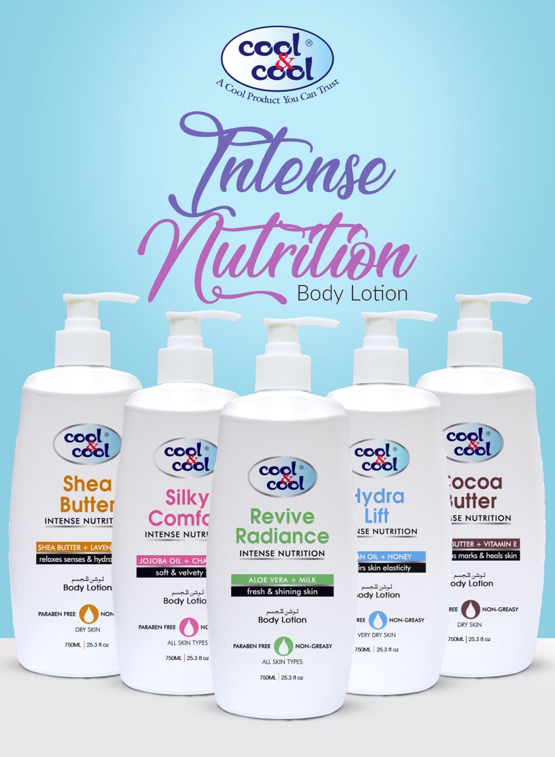 كول اند كول لوشن الجسم كول آند كول ريفايف راديانس 750 مل - تركيبة مرطبة مع الصبار والحليب، غير دهني وخالي من البارابين، يعزز البشرة المنعشة واللامعة - Image 5