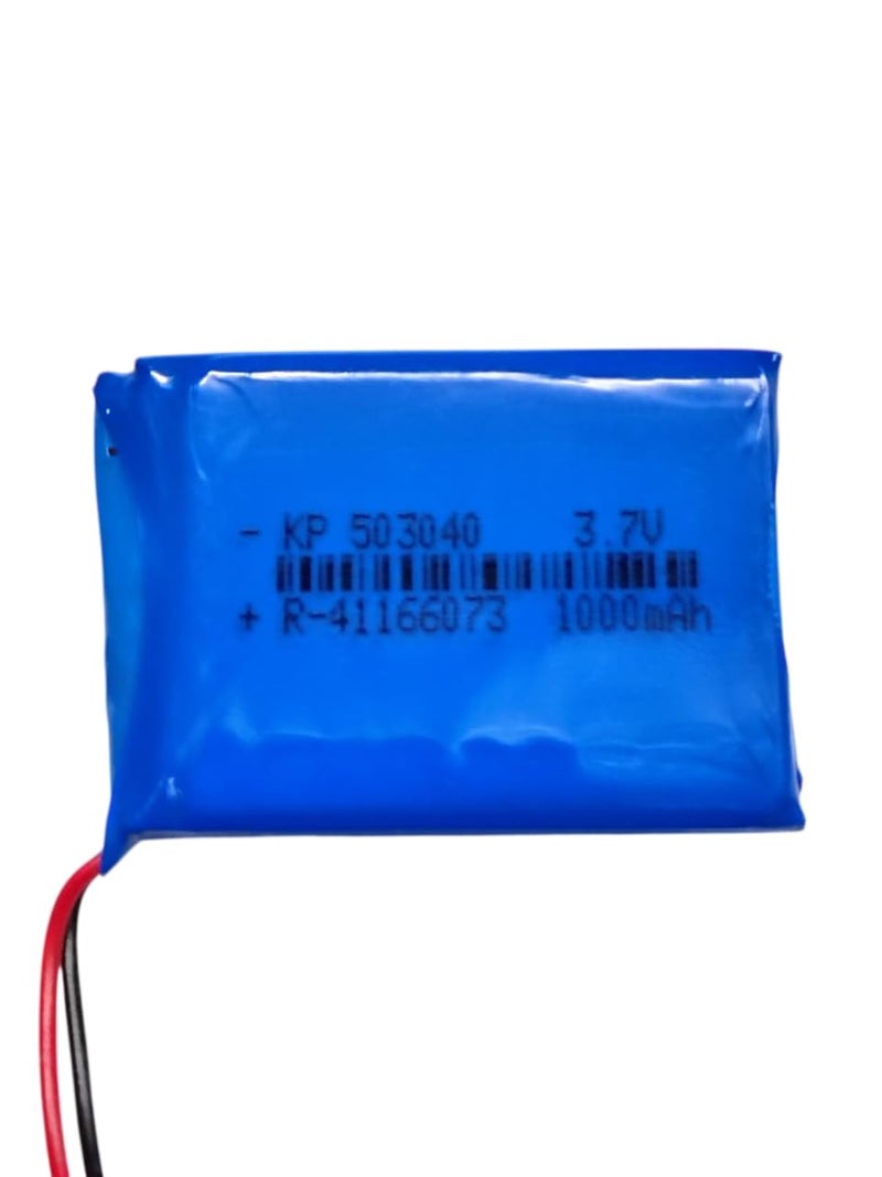 KP Original Battery بطارية ليثيوم بوليمر أصلية 1000 مللي أمبير من KP، 3.7 فولت، حزمة بطارية قابلة للشحن، نموذج 503040 مع موصل سلكي - Image 3