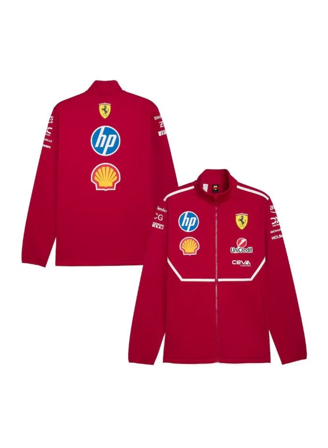 Ferrari F1  team 2025 soft-shell sports jacket - windproof and insulated coat - racing suit Puma - Image 5