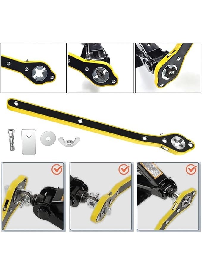 Labor-Saving Car Jack Wrench – Universal 360° Ratchet Handle for Scissor Jack – Long Handle Tool for Easy Tire Lifting - Image 4