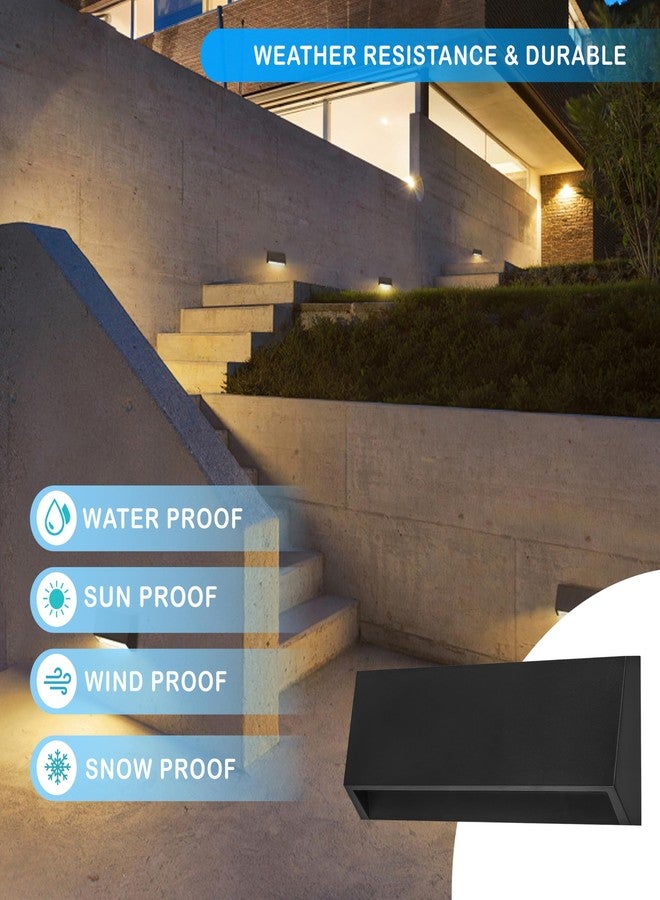 SAMSON 6W LED Slanto Outdoor Light Fixture | Rectangle | 220mm | Pack of 2 | Warm White | Water Resistant | Sleek Design | Energy Efficient | Aluminium & Steel Body - Image 2