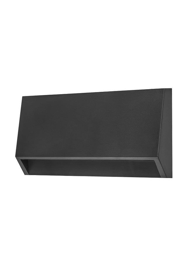 SAMSON 6W LED Slanto Outdoor Light Fixture | Rectangle | 220mm | Pack of 2 | Warm White | Water Resistant | Sleek Design | Energy Efficient | Aluminium & Steel Body - Image 1