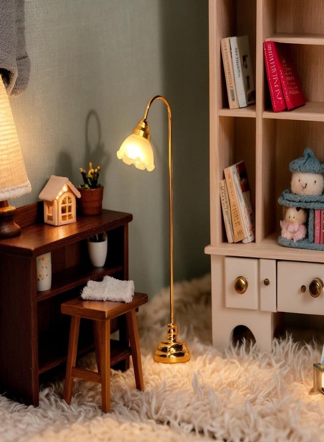 jarbins Mini Dollhouse Lamp 1/12 Scale Light Miniature Small Table Lamp Dollhouse Accessories (0.6X4.1 Inches) - Image 5
