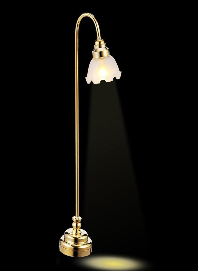 jarbins Mini Dollhouse Lamp 1/12 Scale Light Miniature Small Table Lamp Dollhouse Accessories (0.6X4.1 Inches) - Image 1