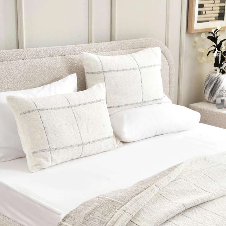 Pan Home طقم أغطية سرير روشيلا المنسوج يدويًا 3 قطع 220X240 سم - عاجي - Image 3