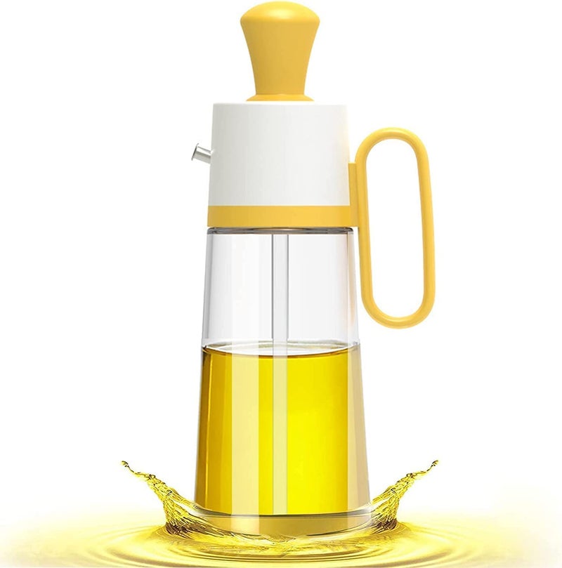 Hedrix Silicone Dropper Measuring Oil Dispenser Bottle for Kitchen Cooking Glass Oil Bottle With Brush 2 In 1 - Image 1