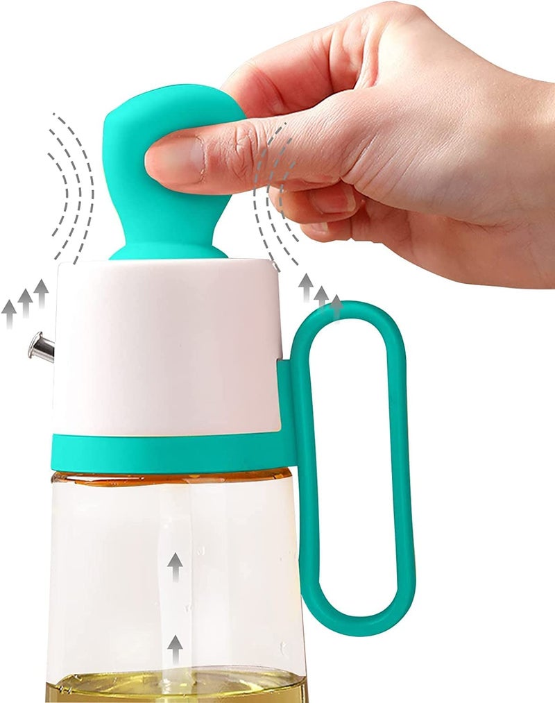 Hedrix Silicone Dropper Measuring Oil Dispenser Bottle for Kitchen Cooking Glass Oil Bottle With Brush 2 In 1 - Image 2