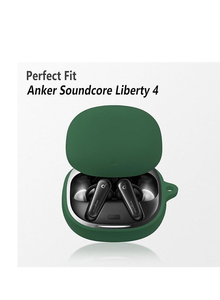 Protective Carrying Cases for Anker Soundcore Liberty 4 Headphone Dustproof Protective Sleeve Anti-Scratch (Green) - Image 2