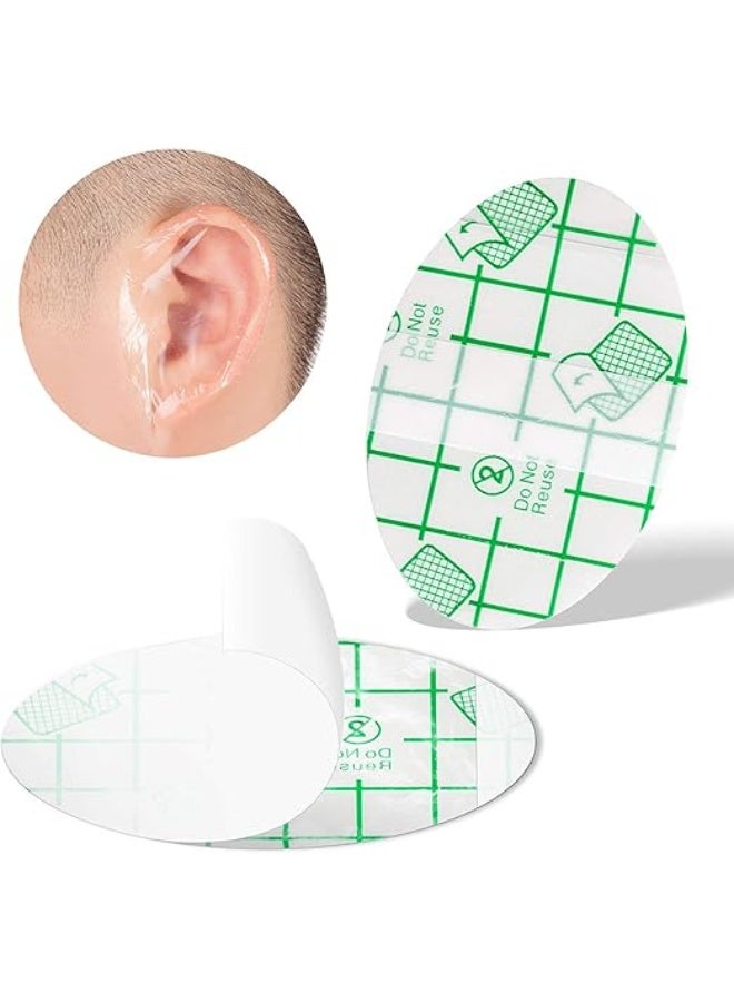 Baby Waterproof Ear Stickers, Disposable PU Ear Covers for Swimming Showering, Hypoallergenic Ear Protectors for Newborns, Infants, Kids, Prevent Water Enter Ear Canal, Ideal for Bathing, Surfing, Snorkeling (60 Pcs)