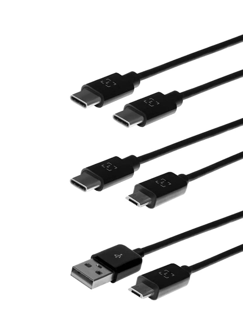 Ledger OTG Cable Kit for Cryptocurrency Hardware Wallets - USB-C and Micro USB Set - Image 1