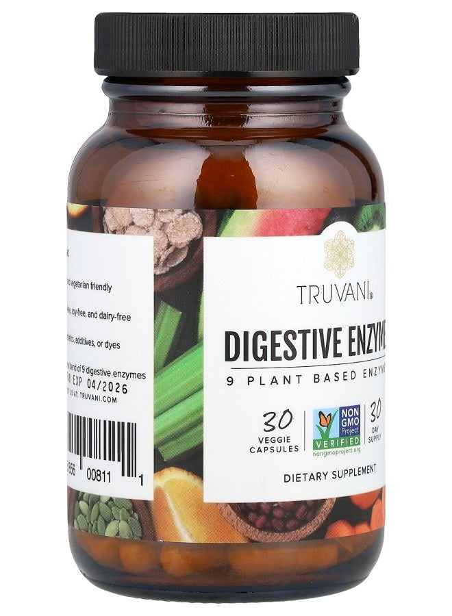 Truvani إنزيمات هضمية 30 كبسولة نباتية - Image 2