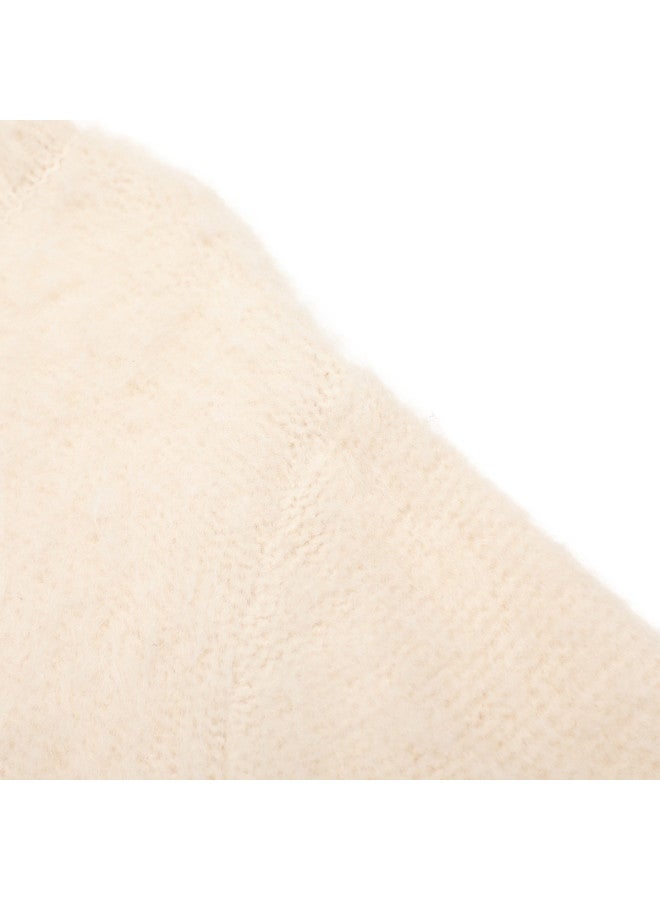 Zara Comfortable And Soft Turn-up Sleeve Stand Collar High-neck Stylish Casual Versatile Warm Knit Cardigan - Image 5