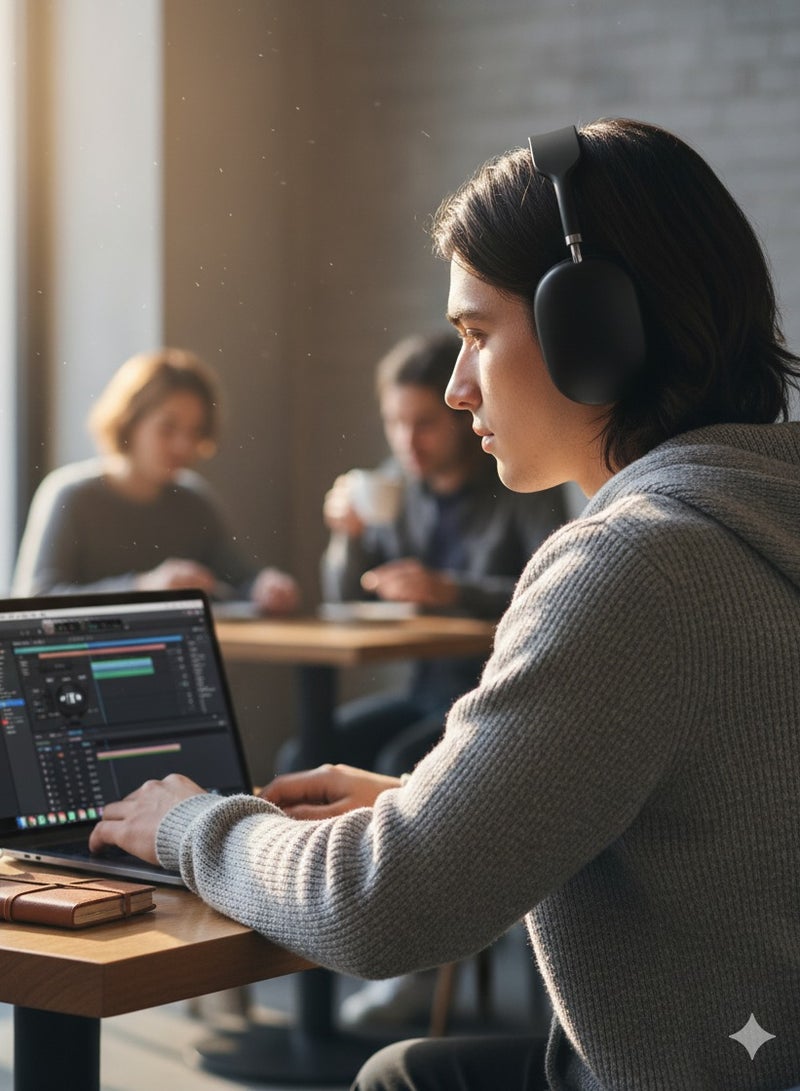 PRO MAX 5 Wireless Stereo Surround Bass Headphone Headset Support TF Card - Image 3