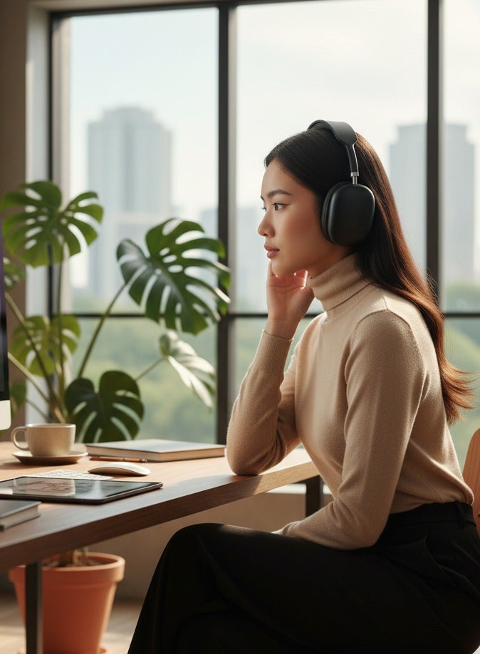 PRO MAX 5 Wireless Stereo Surround Bass Headphone Headset Support TF Card - Image 4