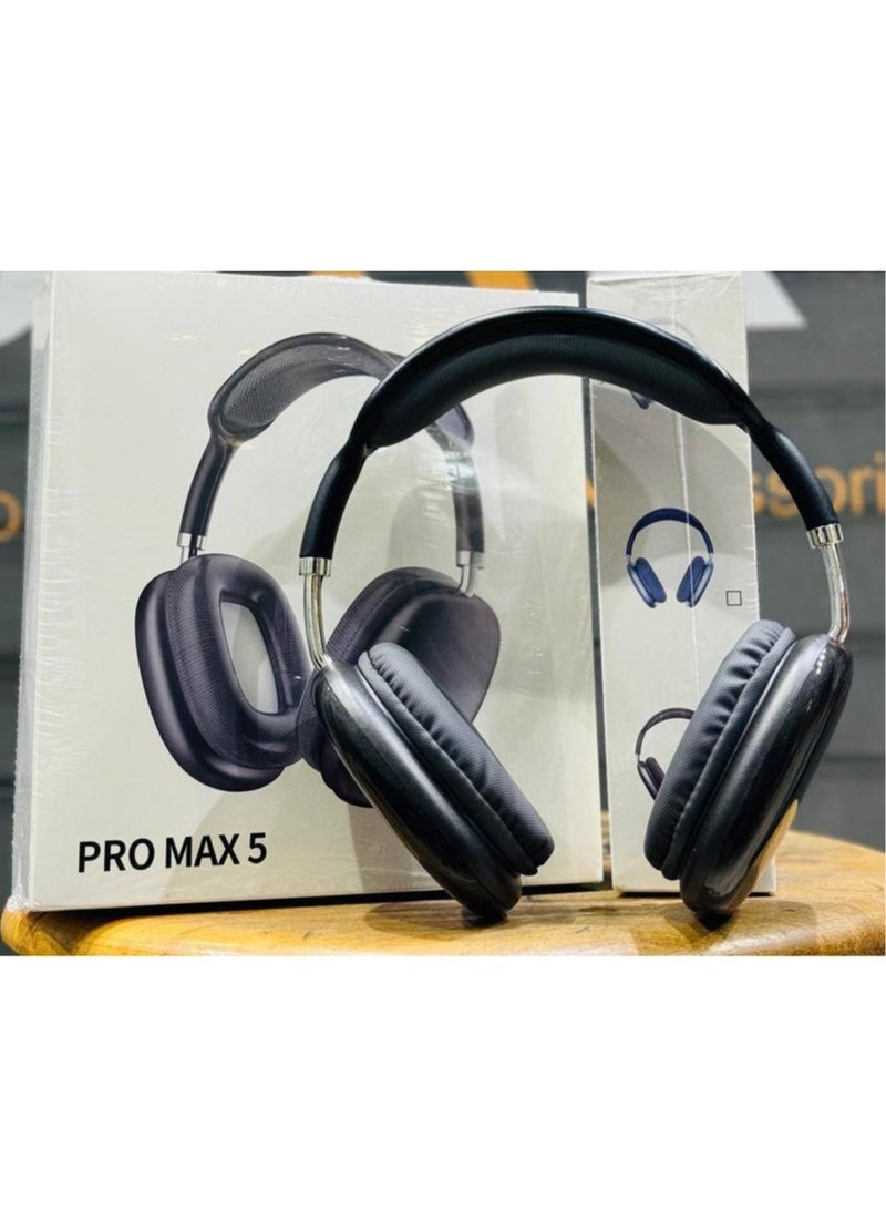 PRO MAX 5 Wireless Stereo Surround Bass Headphone Headset Support TF Card 