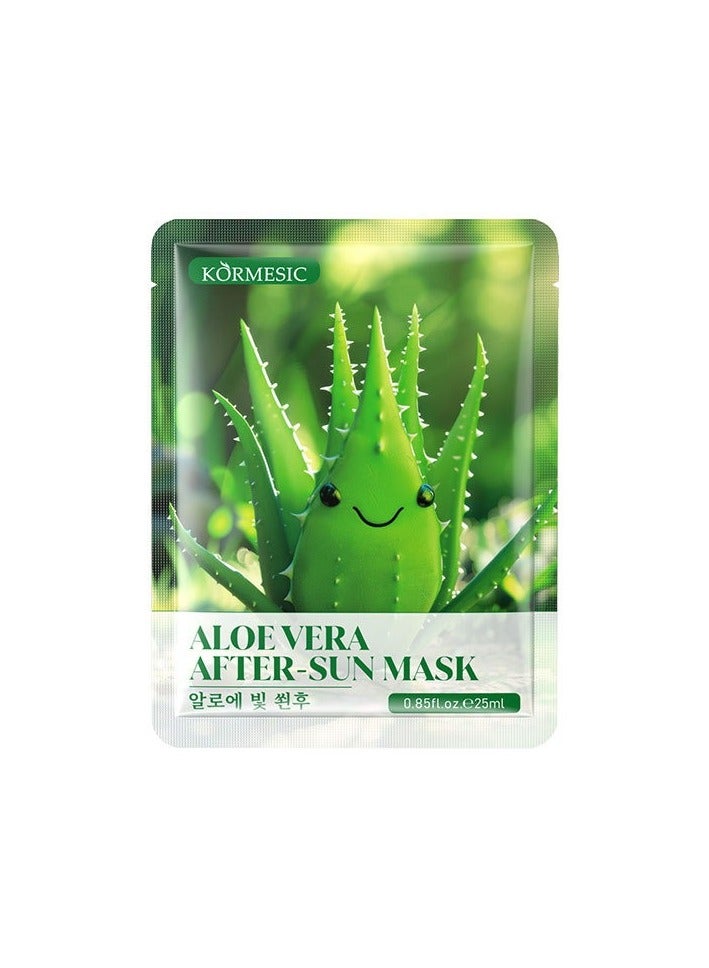 Kormesic Aloe Vera After-Sun Mask - 25ml x 5 Sheets  - Image 1