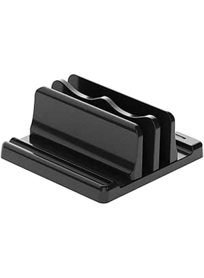 Adjustable Vertical Laptop Stand Dual Slot Desktop Organizer for Laptop Tablet Book - Image 1