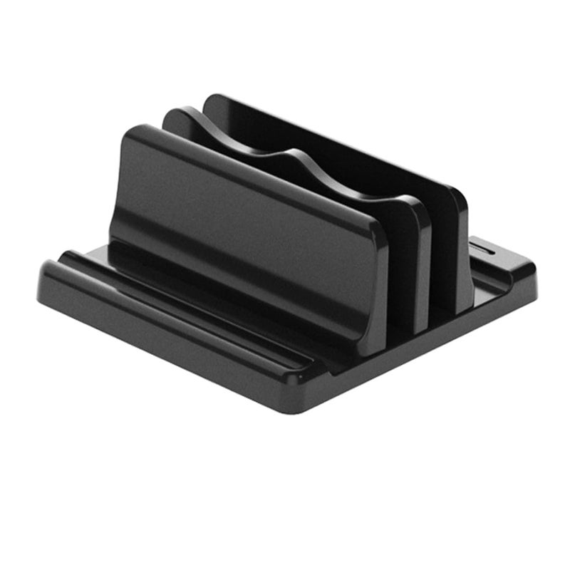 Adjustable Vertical Laptop Stand Dual Slot Desktop Organizer for Laptop Tablet Book - Image 2