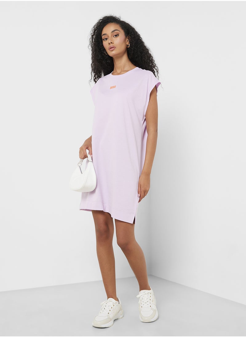 BOSS - Logo Knee Length T-shirt Dress - Image 1