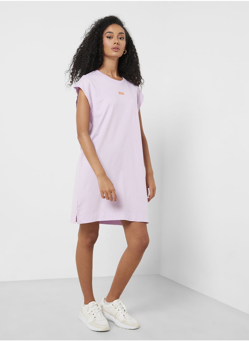 BOSS - Logo Knee Length T-shirt Dress - Image 1