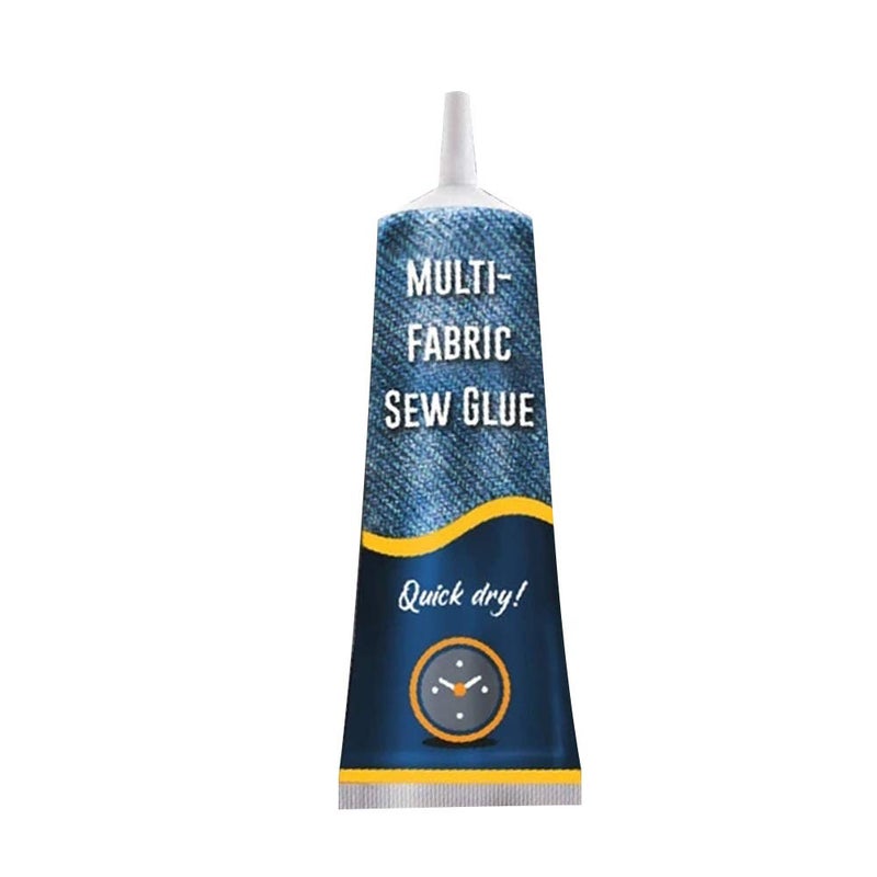 Quick Dry Multi Fabric Sew Glue, Instant Sew Glue Bonding Liquid, Ultra-Stick Fabric Glue for Clothing Permanent Washable (1Pc) 1Pc