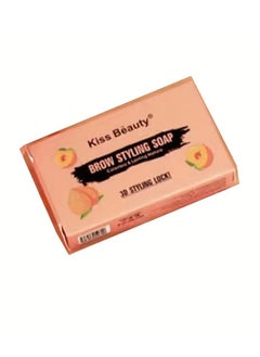 Kiss Beauty Peach Eyebrow Gel, Colorless Transparent Refreshing Eyebrow Wax, Long-lasting Natural Eyebrow Styling Soap 1 PCS  - Image 2