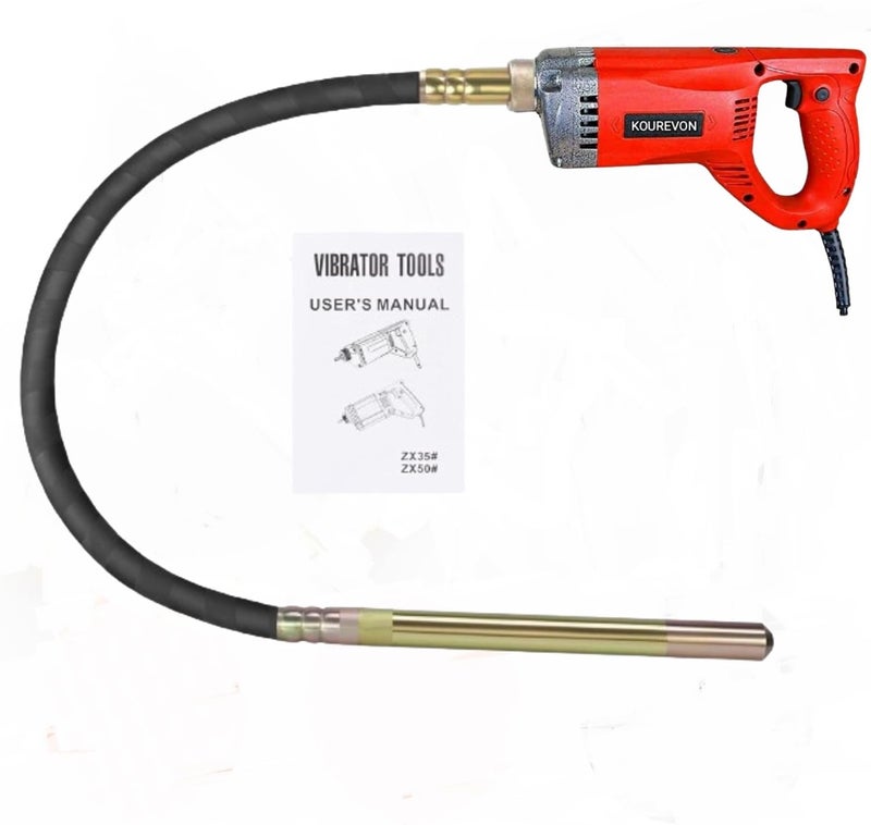 KOUREVON 1400W Heavy Duty Concrete Vibrator 13000 Vibrations Per Minutes 35Mm With 5 Feet Needle(6 Months Warranty) - Image 1