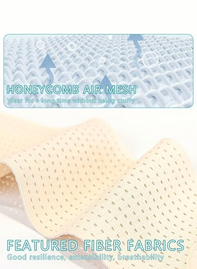 Beige Medium Maternity Belly Band for Pregnant Women Adjustable Breathable Pregnancy Support Belt with Back Brace and Shoulder Strap - Image 5