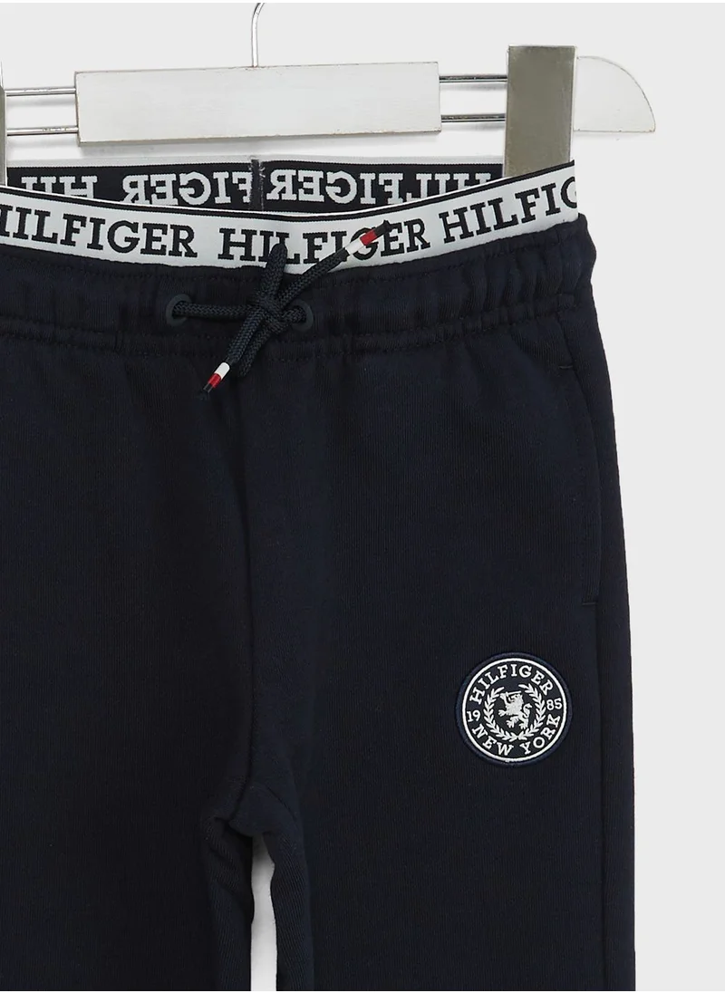 TOMMY HILFIGER Kids Crest Logo Sweatpants
