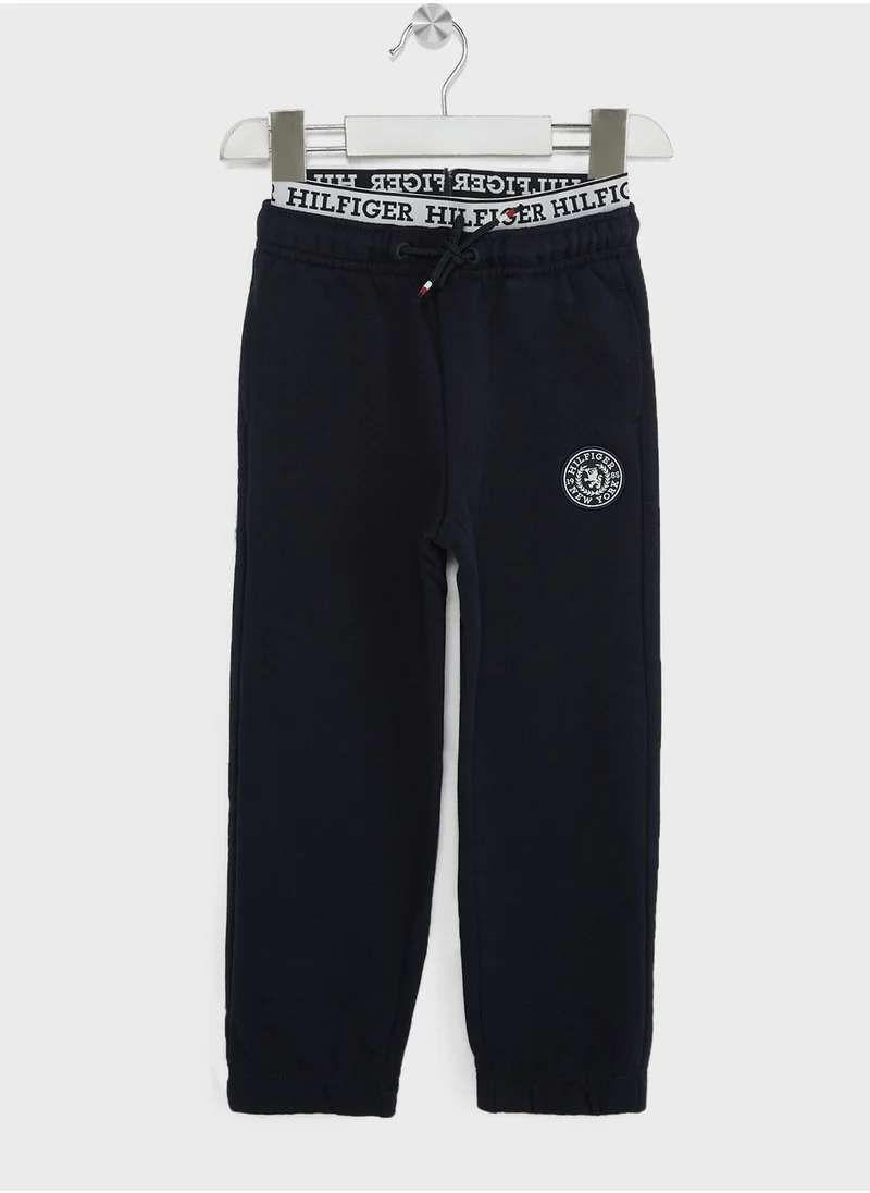 TOMMY HILFIGER Kids Crest Logo Sweatpants