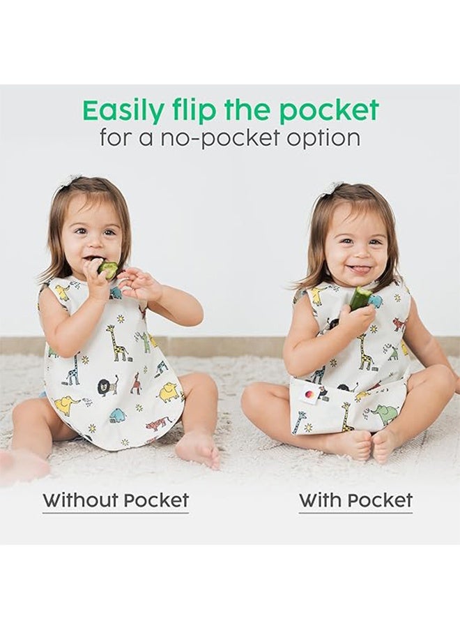 Baby Feeding Bib – Waterproof Baby Smock Bib, Wearable Apron to Prevent Getting Dirty (Panda) - Image 2