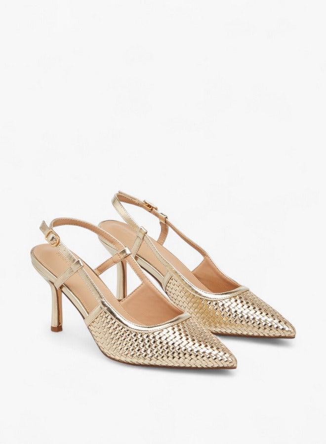 فلورا بيلا من شو إكسبرس أحذية مدببة بنعل خارجي بنعل مدبب وكعب مائل وإغلاق بإبزيم - Image 3