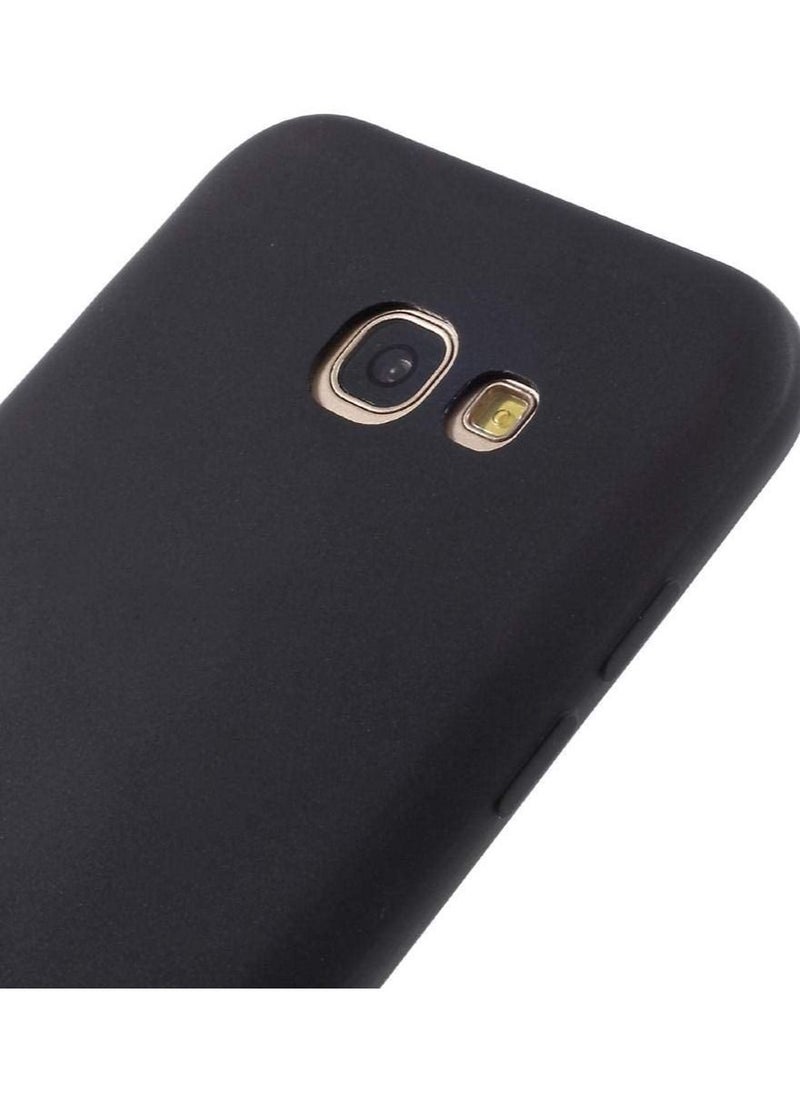 Samsung galaxy A5 (2017) SM-A520 - Matte Anti-fingerprint TPU Phone Case -Black