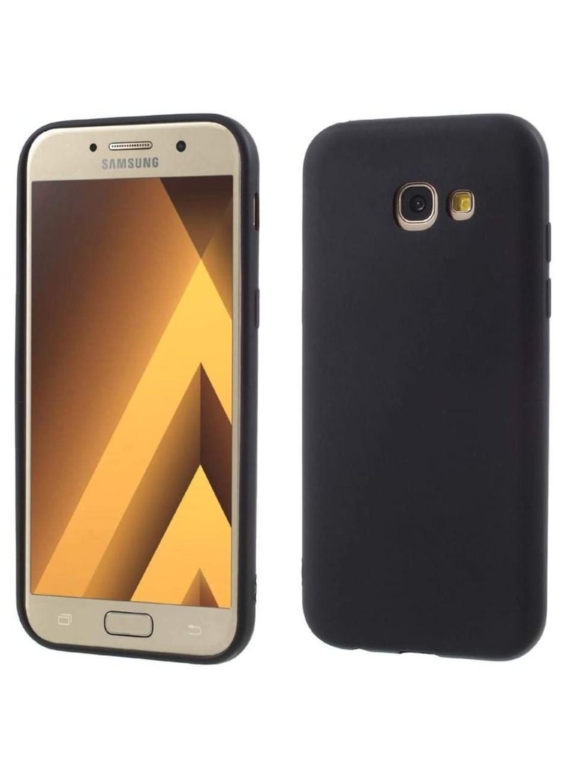 Samsung galaxy A5 (2017) SM-A520 - Matte Anti-fingerprint TPU Phone Case -Black