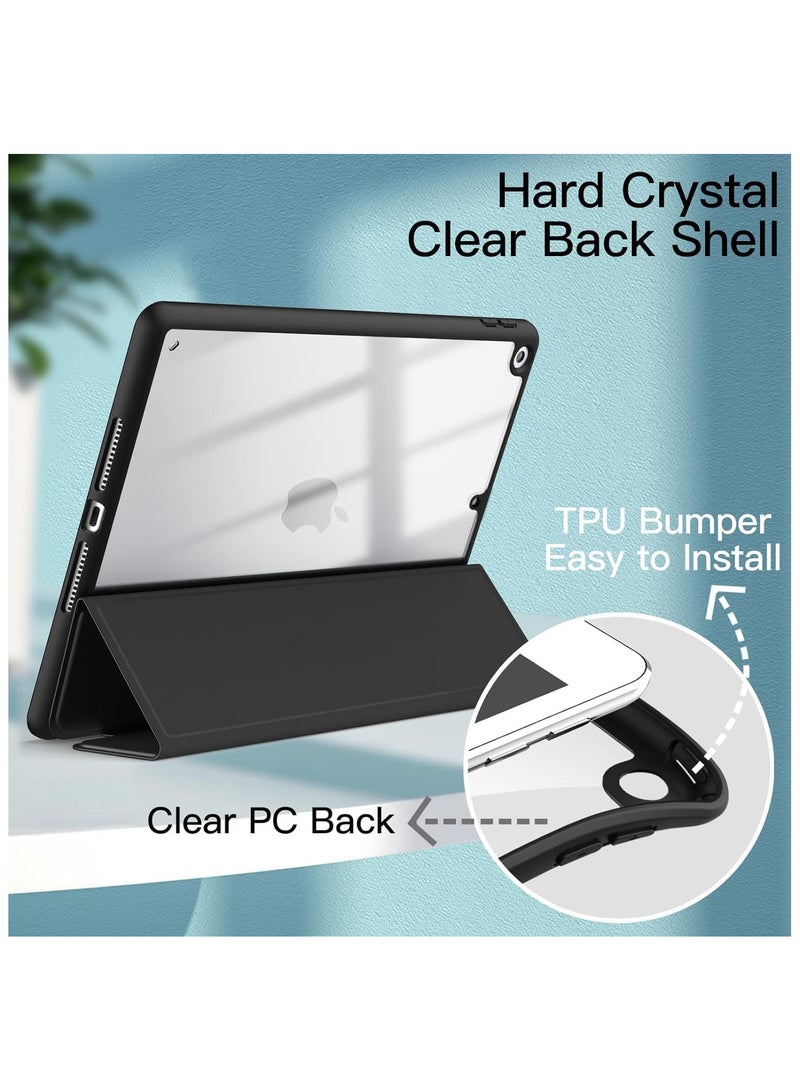 cover iPad 6th/5th Generation Case (9.7-inch, 2018/2017), iPad Pro 9.7 inch 2016, iPad Air 2nd/1st Gen, Shockproof Bumper Back Cover with Built-in Pencil Holder, Auto Sleep/Wake (black) - Image 2