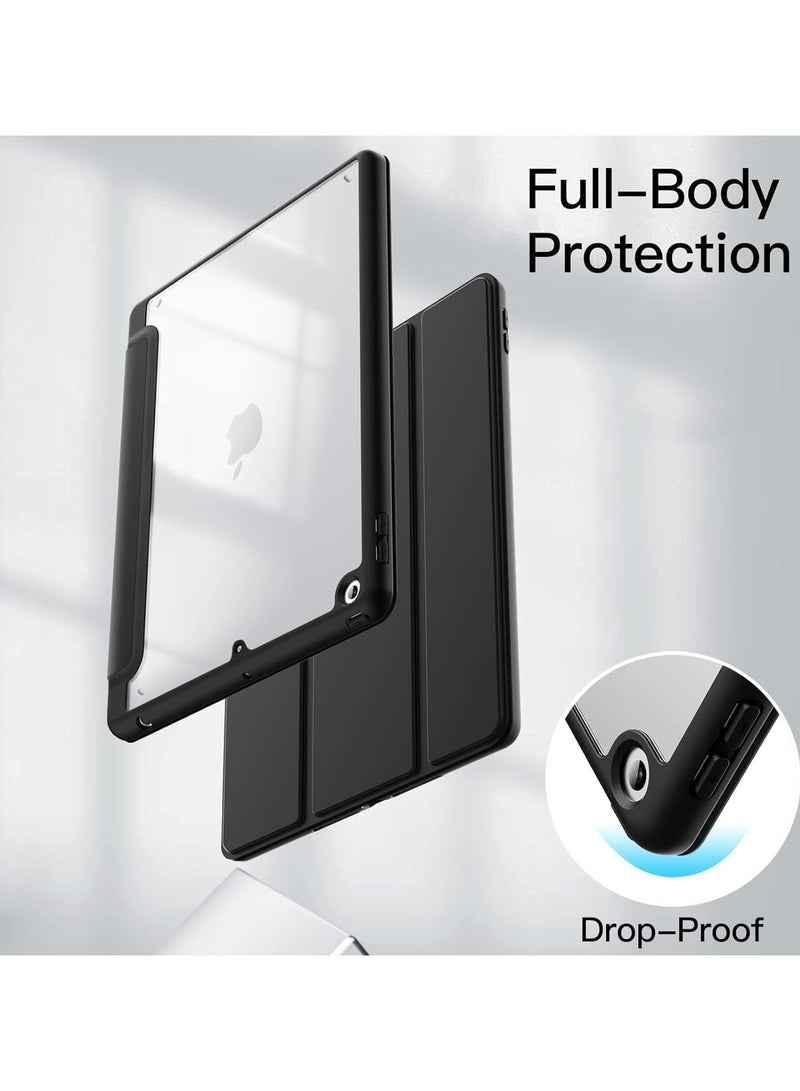 cover iPad 6th/5th Generation Case (9.7-inch, 2018/2017), iPad Pro 9.7 inch 2016, iPad Air 2nd/1st Gen, Shockproof Bumper Back Cover with Built-in Pencil Holder, Auto Sleep/Wake (black) - Image 3