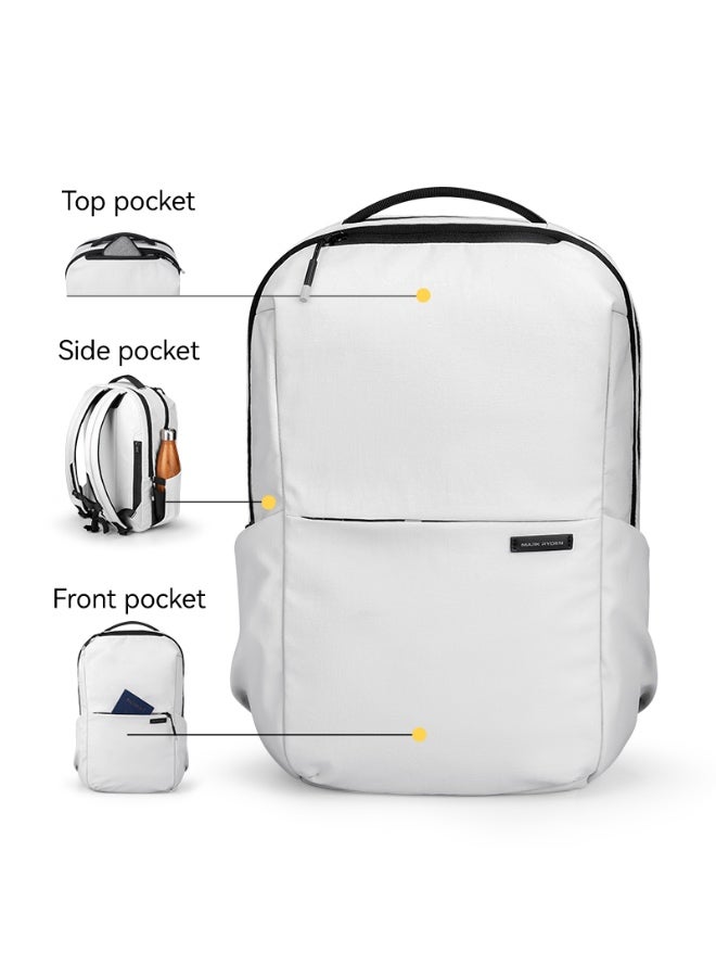 Mark Ryden MR1106 White Light Line Series Backpack – Ultra Lightweight 0.74kg, Fits 15.6” Laptop & Tablet, Water-Resistant Oxford Fabric, YKK Zipper, Adjustable Straps - Image 4