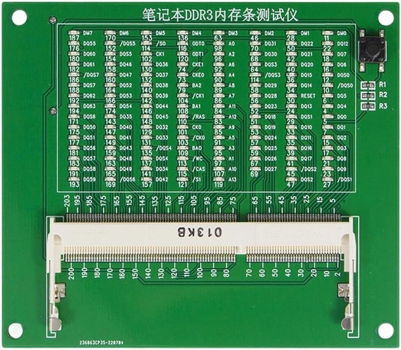أداة تشخيص فتحة ذاكرة الكمبيوتر المحمول من النمط B مع مؤشرات LED لـ DDR5 وDDR4 وDDR3 - Image 1
