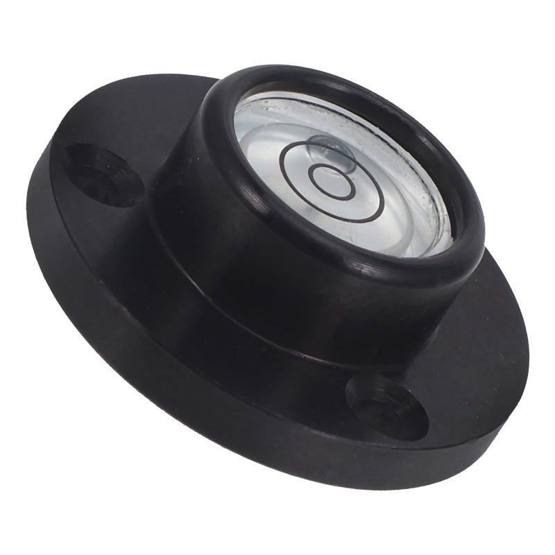 Circular Bubble Level 34x20x12mm Black Frame White Rings for Precision Layout and Installation - Image 2