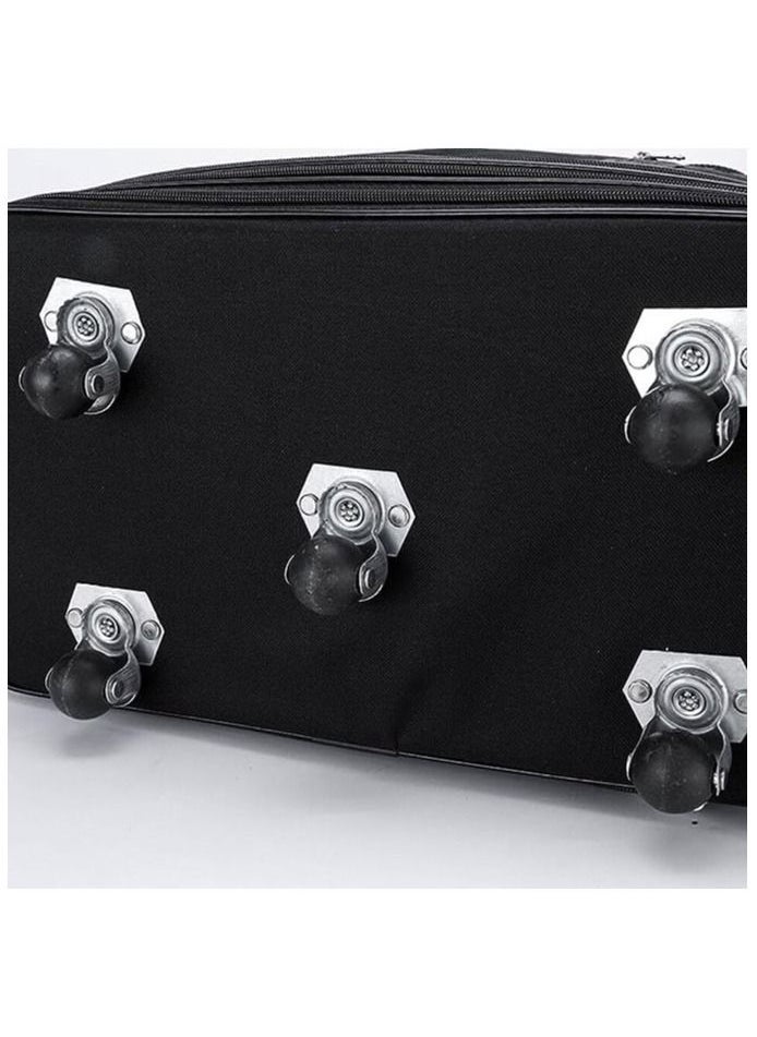 MIRFA - Expandable Extra Large Travel Oxford Duffel bag, Duffle bag, or kit bag with Wheels Waterproof Lightweight Traveling Foldable Suitcase Black Central Hardside Expandable Luggage With Spinner Wheels - Image 1