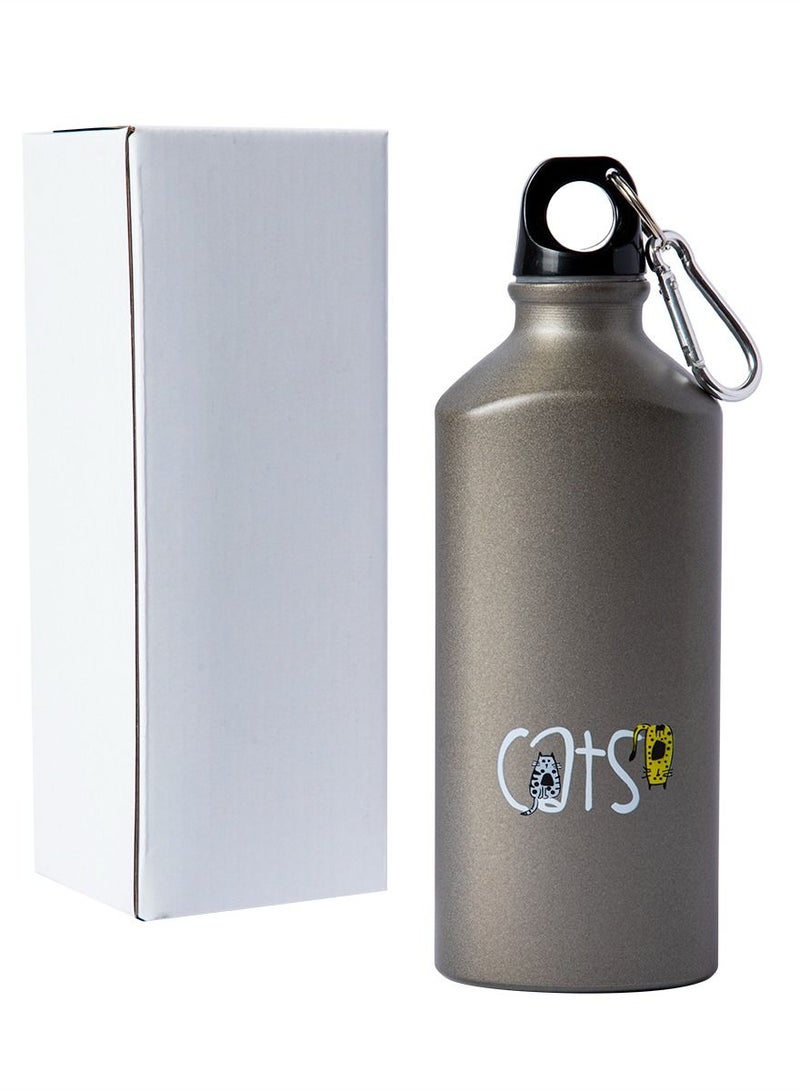 Biggdesign Biggdesign Cats Aluminum Water Bottle, 600ML - Image 5