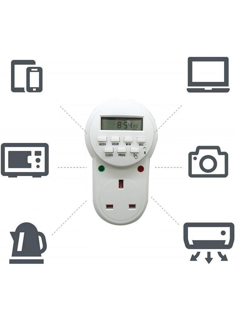 ELIKLIV Electronic Timer Socket ETE-63A Smart Cycle Timer British Standard Household Power Off Timer 220 - 240V - Image 3