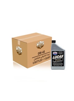Lucas 0W40 Fully Synthetic Engine Oil 6 Quart Carton