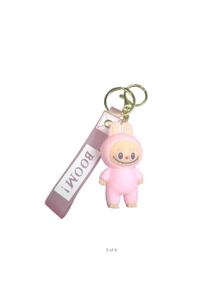 Labobo Keychain, Cute 3D Plastic Keychain, Cartoon Design